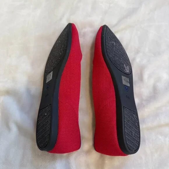 Rothy's The Point Flats in Red - Picture 4 of 5